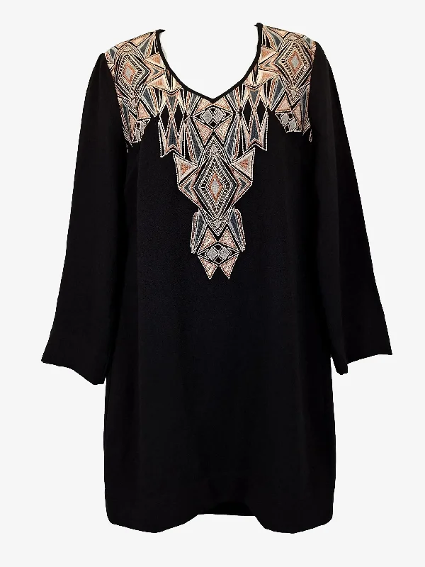 Thurley Classy Tunic Mini Dress Size 8 Fashionable Mini Dress with Pockets