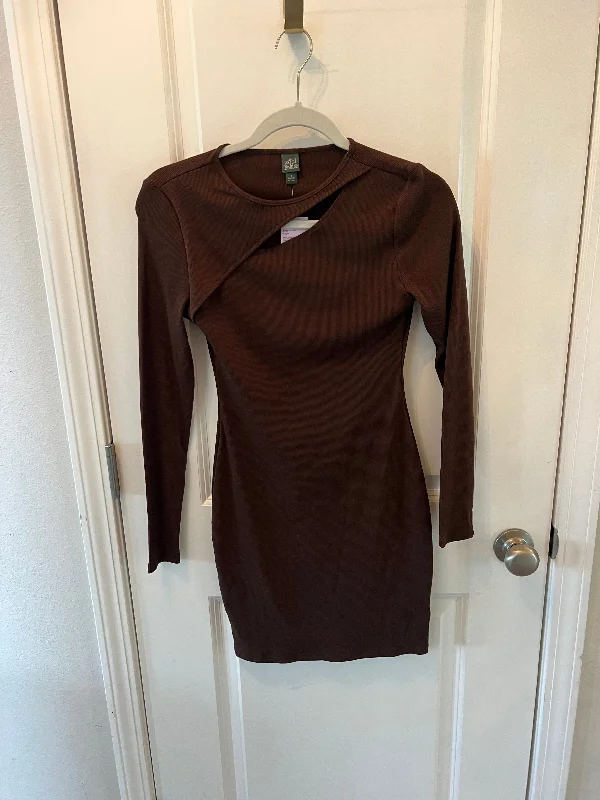 Wild Fable Ribbed Mini Dress Long Sleeves Women’s Size Small Brown Classic Shift Mini Dress Wild Fable Ribbed Mini Dress Long Sleeves Women’s Size Small Brown Classic Shift Mini Dress