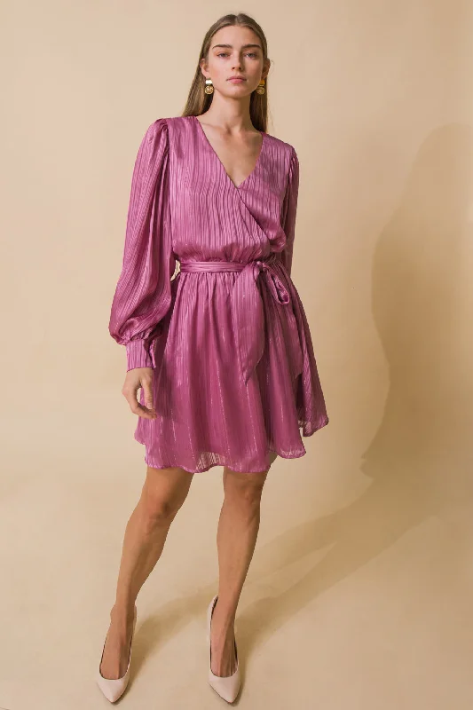 GATHER YOUR THOUGHTS WOVEN MINI DRESS Fashionable Mini Dress with Frills