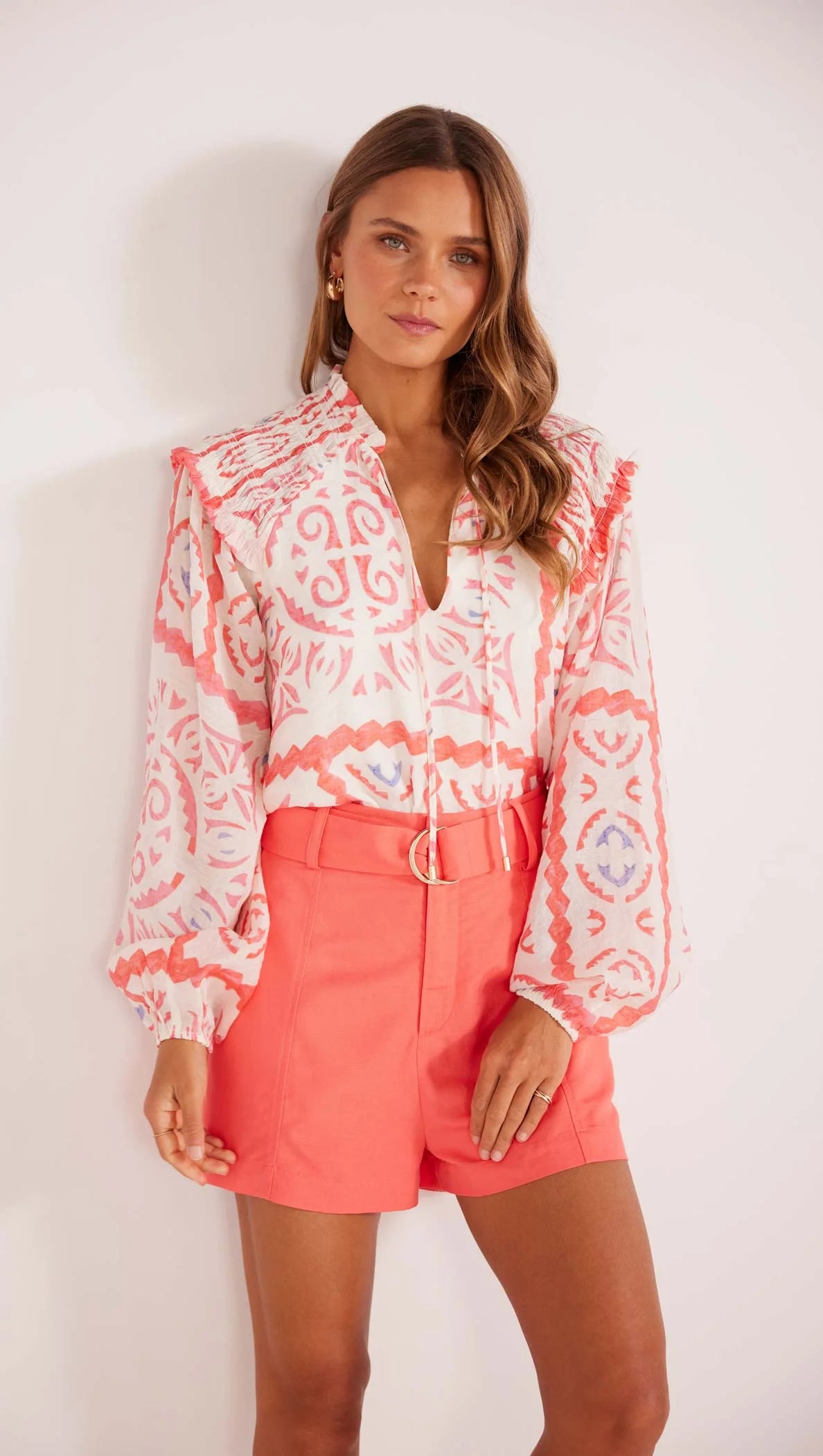 MKP Lolani Blouse Elegant Embroidery Blouse