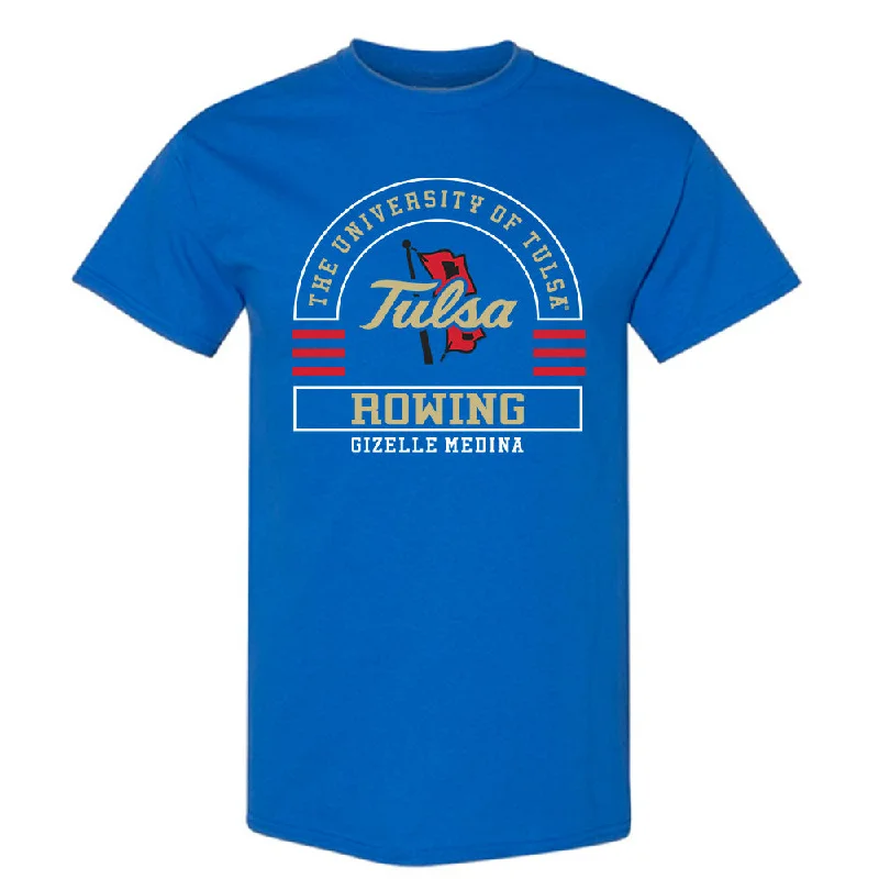 Tulsa - NCAA Women's Rowing : Gizelle Medina - Classic Fashion Shersey T-Shirt-- Cotton Fabric Linen Fabric Terry Fabric Tulsa - NCAA Women's Rowing : Gizelle Medina - Classic Fashion Shersey T-Shirt-- Cotton Fabric Linen Fabric Terry Fabric