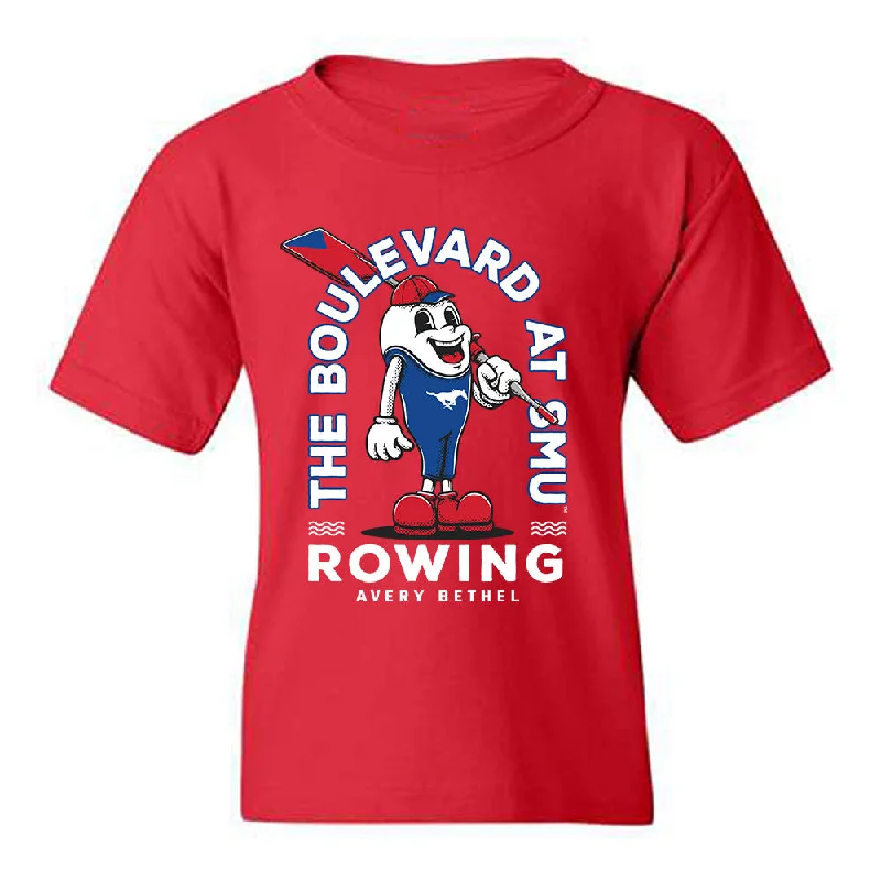 SMU - NCAA Women's Rowing : Avery Bethel - Fashion Shersey Youth T-Shirt-- Seamless Knitted Crochet SMU - NCAA Women's Rowing : Avery Bethel - Fashion Shersey Youth T-Shirt-- Seamless Knitted Crochet