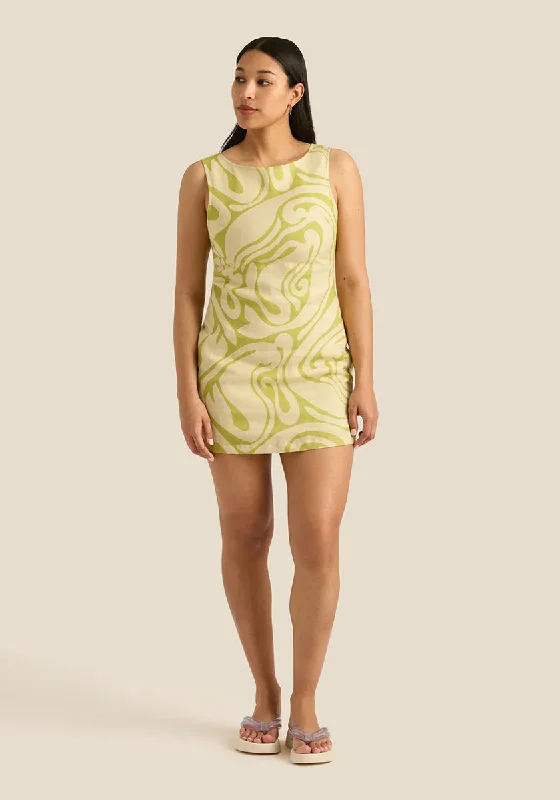 Lola Mini Dress - Silhouette Stylish Puff Sleeve Mini Dress