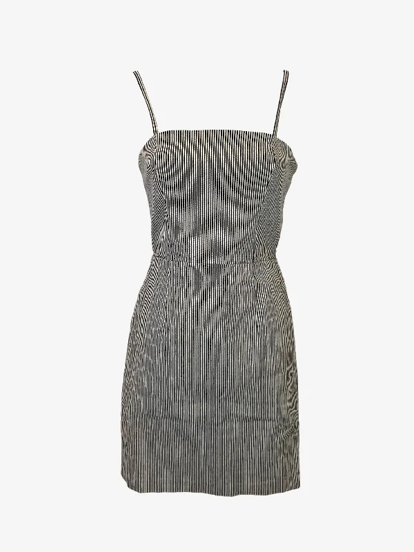 Kookai Sailor Stripe Tailored Mini Dress Size 6 Stylish Button-Down Mini Dress