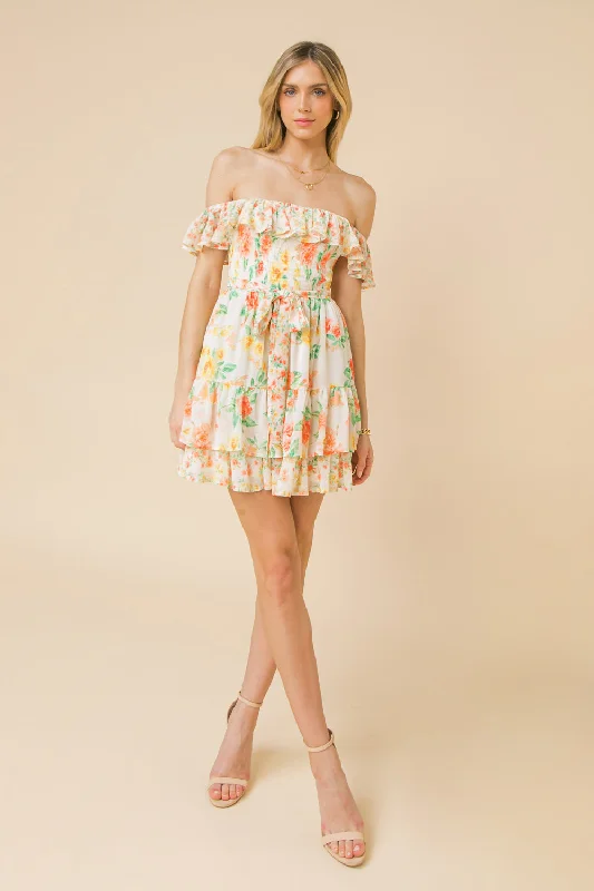 BASICALLY CUTE WOVEN MINI DRESS Stylish Ribbed Mini Dress