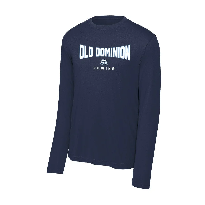 Old Dominion - NCAA Women's Rowing : Hannah Roderick - Activewear Long Sleeve T-Shirt-- Print Jacquard Patchwork Old Dominion - NCAA Women's Rowing : Hannah Roderick - Activewear Long Sleeve T-Shirt-- Print Jacquard Patchwork