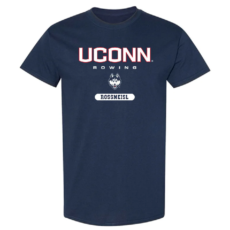 UConn - NCAA Women's Rowing : Emily Rossmeisl - Classic Shersey T-Shirt-- Collared Crew Neck Turtle Neck UConn - NCAA Women's Rowing : Emily Rossmeisl - Classic Shersey T-Shirt-- Collared Crew Neck Turtle Neck