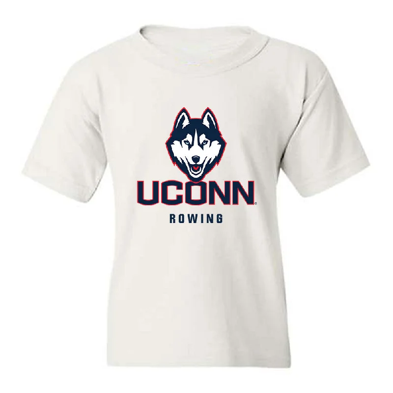UConn - NCAA Women's Rowing : Jordyn Chezem - Classic Shersey Youth T-Shirt-- Print Jacquard Patchwork UConn - NCAA Women's Rowing : Jordyn Chezem - Classic Shersey Youth T-Shirt-- Print Jacquard Patchwork