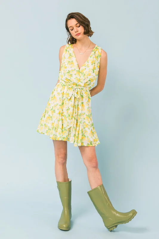 OH MY STAR MINI DRESS Cozy Cowl Neck Mini Dress
