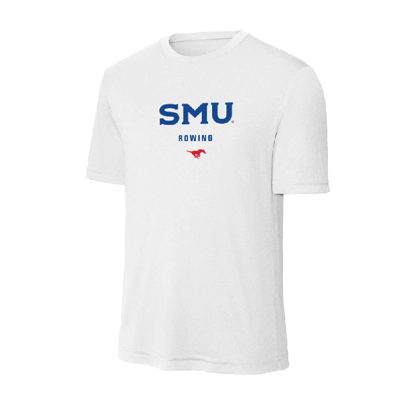 SMU - NCAA Women's Rowing : Julia Ward - Activewear T-Shirt-- Front Pockets Side Pockets Patch Pockets SMU - NCAA Women's Rowing : Julia Ward - Activewear T-Shirt-- Front Pockets Side Pockets Patch Pockets