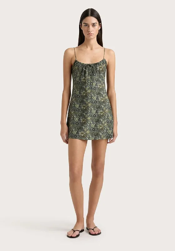 Pau Mini Dress - Verdant Elegant Tulle Mini Dress