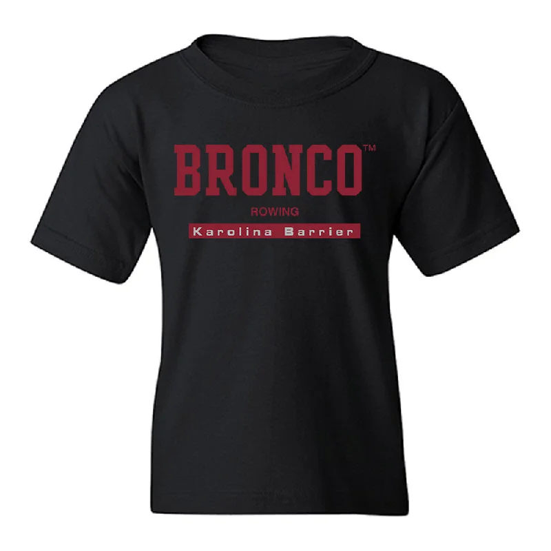 SCU - NCAA Women's Rowing : Karolina Barrier - Classic Fashion Shersey Youth T-Shirt-- Notch Collar Peter Pan Collar Cowl Neck SCU - NCAA Women's Rowing : Karolina Barrier - Classic Fashion Shersey Youth T-Shirt-- Notch Collar Peter Pan Collar Cowl Neck