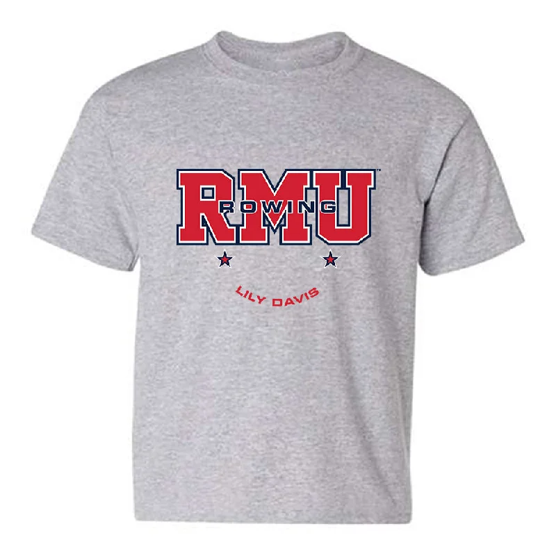 Robert Morris - NCAA Women's Rowing : Lily Davis - Classic Fashion Shersey Youth T-Shirt-- Polka Dot Checkered Tartan Robert Morris - NCAA Women's Rowing : Lily Davis - Classic Fashion Shersey Youth T-Shirt-- Polka Dot Checkered Tartan