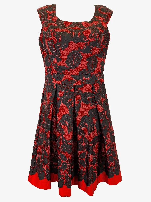 Review Moulin Rouge Pleated Mini Dress Size 8 Classic Solid Mini Dress