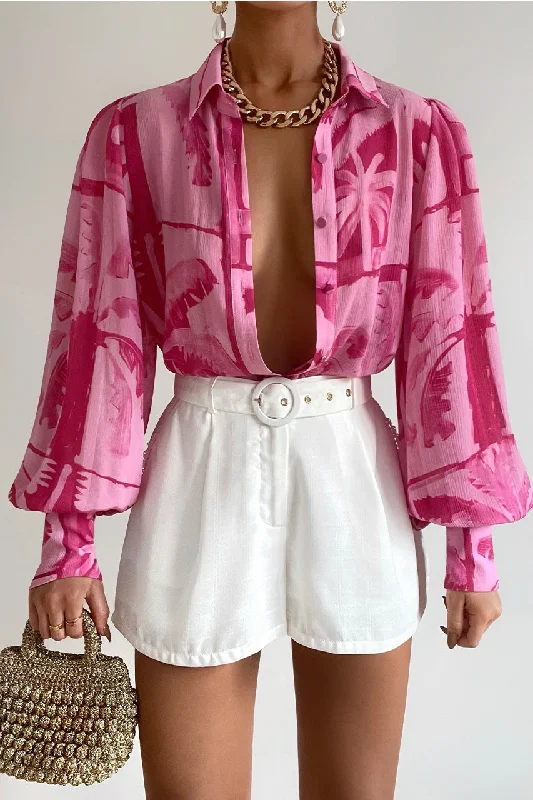 FLEETWOOD BLOUSE - ARLO PINK Slim Fit Blouse