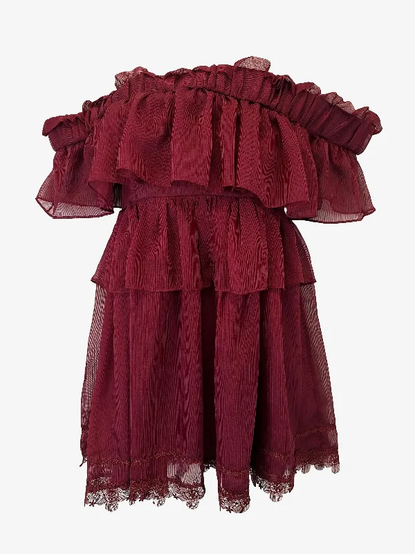 Talulah Flirty Ruffle Off Shoulder Mini Dress Size S Comfortable Casual Mini Dress
