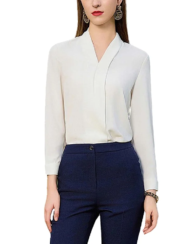 Anette Blouse Satin Bow Blouse