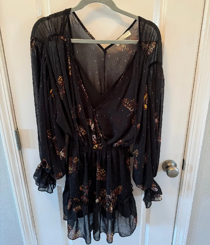 Lovestitch Butterfly Print Long Sleeve Mini Dress Women’s Size Small Black Comfortable Boho Mini Dress Lovestitch Butterfly Print Long Sleeve Mini Dress Women’s Size Small Black Comfortable Boho Mini Dress