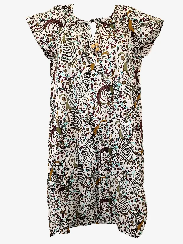 Leona Edmiston Autumn Garden Lightweight Mini Dress Size XS Fashionable A-Line Mini Dress Leona Edmiston Autumn Garden Lightweight Mini Dress Size XS Fashionable A-Line Mini Dress