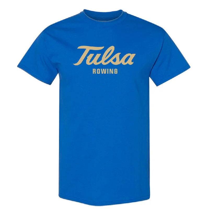 Tulsa - NCAA Women's Rowing : Gizelle Medina - Classic Shersey T-Shirt-- Ribbed Striped Patterned Tulsa - NCAA Women's Rowing : Gizelle Medina - Classic Shersey T-Shirt-- Ribbed Striped Patterned