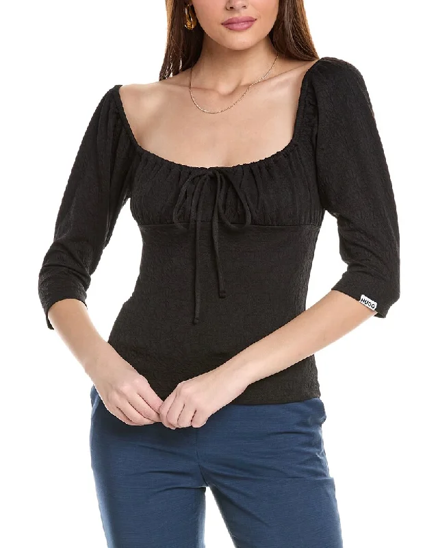 Hugo Hugo Boss Dagnolia Blouse Bell Sleeve Blouse