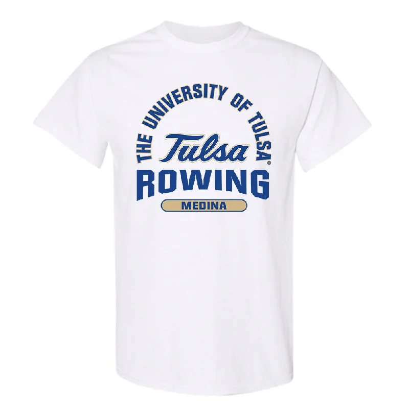 Tulsa - NCAA Women's Rowing : Gizelle Medina - Classic Fashion Shersey T-Shirt-- Zippered Front Buttoned Front Snap Front Tulsa - NCAA Women's Rowing : Gizelle Medina - Classic Fashion Shersey T-Shirt-- Zippered Front Buttoned Front Snap Front