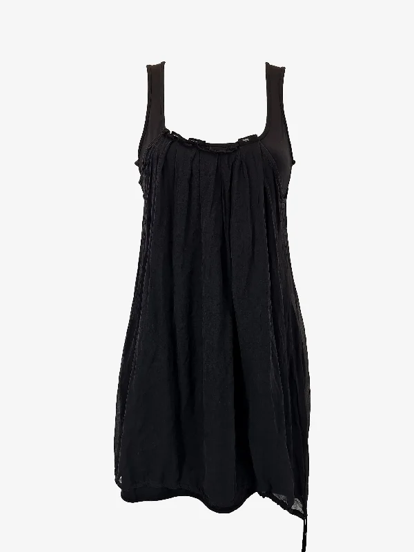 Kookai Effortless Layered Mini Dress Size S Chic Pleated Mini Dress