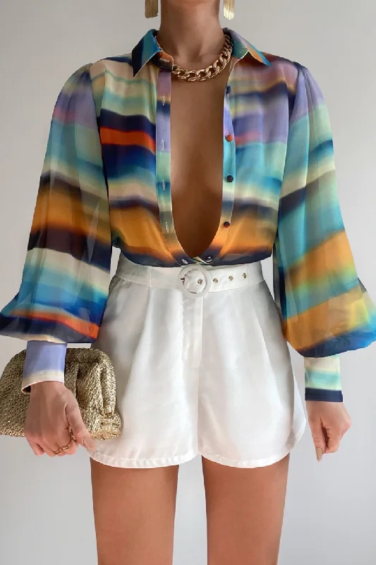 FLEETWOOD BLOUSE - AINSLEY PRINT Sleeveless Summer Blouse