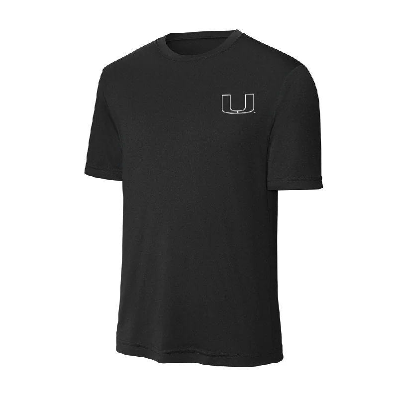 Miami - NCAA Women's Rowing : Holliday Prichard - Classic Shersey Activewear T-Shirt-- Ribbed Striped Patterned Miami - NCAA Women's Rowing : Holliday Prichard - Classic Shersey Activewear T-Shirt-- Ribbed Striped Patterned