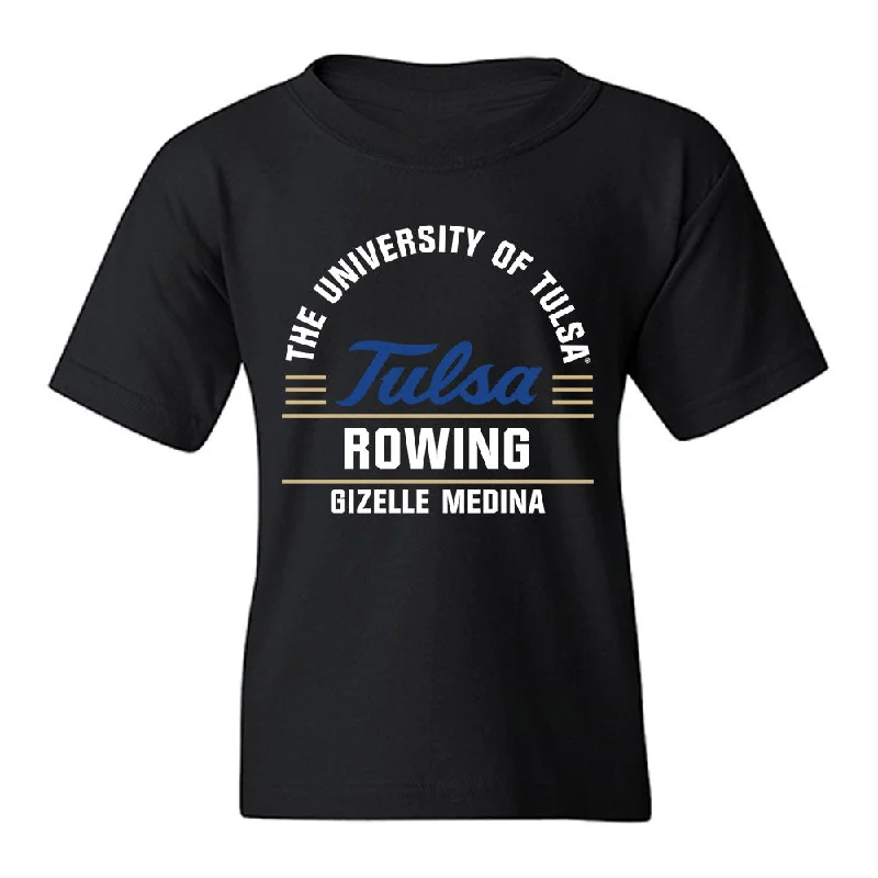 Tulsa - NCAA Women's Rowing : Gizelle Medina - Classic Fashion Shersey Youth T-Shirt-- Denim Fabric Leather Fabric Suede Fabric Tulsa - NCAA Women's Rowing : Gizelle Medina - Classic Fashion Shersey Youth T-Shirt-- Denim Fabric Leather Fabric Suede Fabric