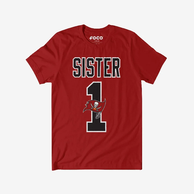 Tampa Bay Buccaneers Number 1 Sister T-Shirt-- Faux Fur Fabric Real Fur Fabric Shearling Fabric Tampa Bay Buccaneers Number 1 Sister T-Shirt-- Faux Fur Fabric Real Fur Fabric Shearling Fabric