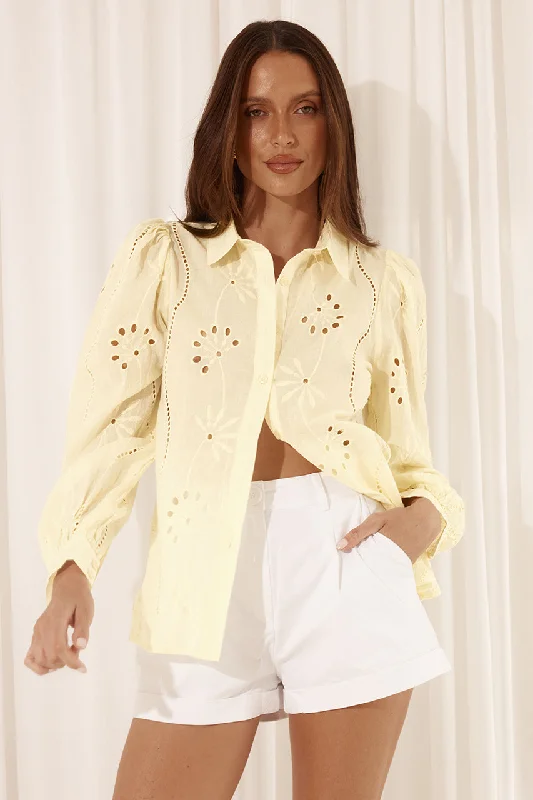KNOWLES BLOUSE - LEMON Sleeveless Chiffon Blouse