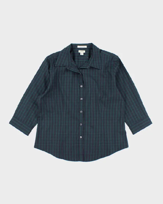 Vintage L.L. Bean Checked Blouse - M Relaxed Fit Blouse