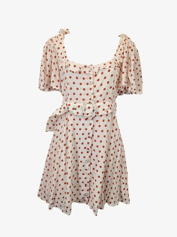 Steele Effortless Ruffle Spring Mini Dress Size L Trendy A-Line Mini Dress