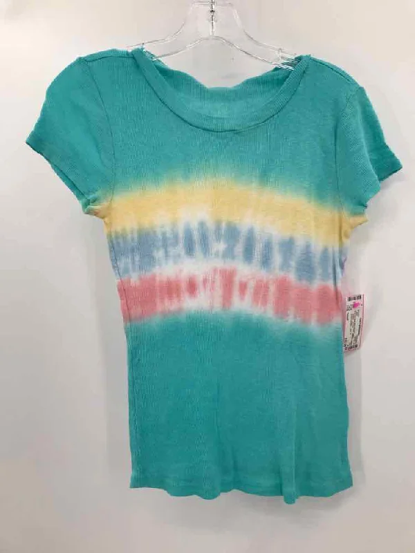 Pre-Owned Maronie Blue Size Small T-shirt-- Graphic T-Shirt Round Neck Polyester
