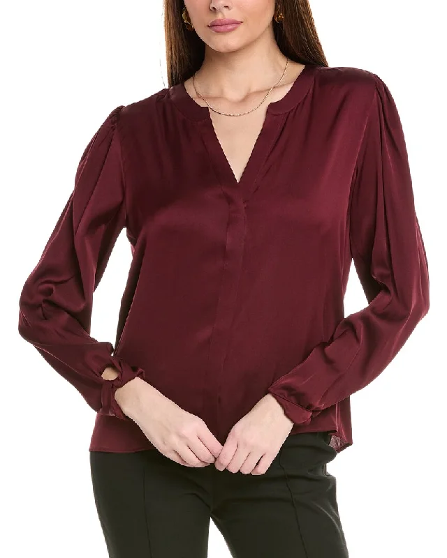 Hugo Boss Biralana Silk-Blend Blouse Boho Printed Blouse