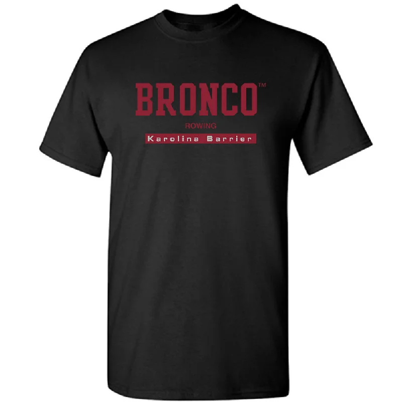 SCU - NCAA Women's Rowing : Karolina Barrier - Classic Fashion Shersey T-Shirt-- Asymmetrical Pockets Print SCU - NCAA Women's Rowing : Karolina Barrier - Classic Fashion Shersey T-Shirt-- Asymmetrical Pockets Print