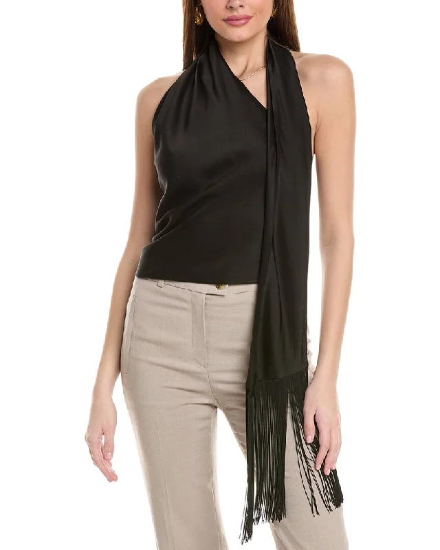Hugo Boss Iscarve Blouse Textured Cotton Blouse
