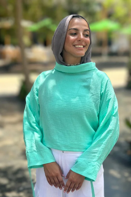 My Comfy Blouse - U-Modest Chic Off-Shoulder Blouse