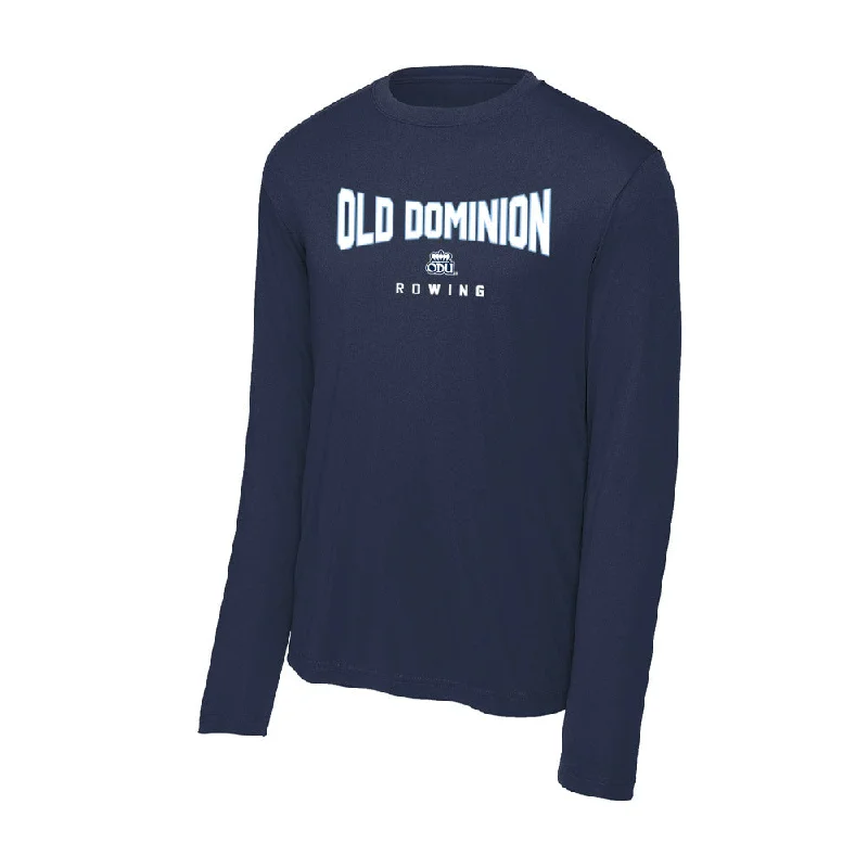 Old Dominion - NCAA Women's Rowing : Laila Linstrom - Activewear Long Sleeve T-Shirt-- Faux Fur Fabric Real Fur Fabric Shearling Fabric Old Dominion - NCAA Women's Rowing : Laila Linstrom - Activewear Long Sleeve T-Shirt-- Faux Fur Fabric Real Fur Fabric Shearling Fabric