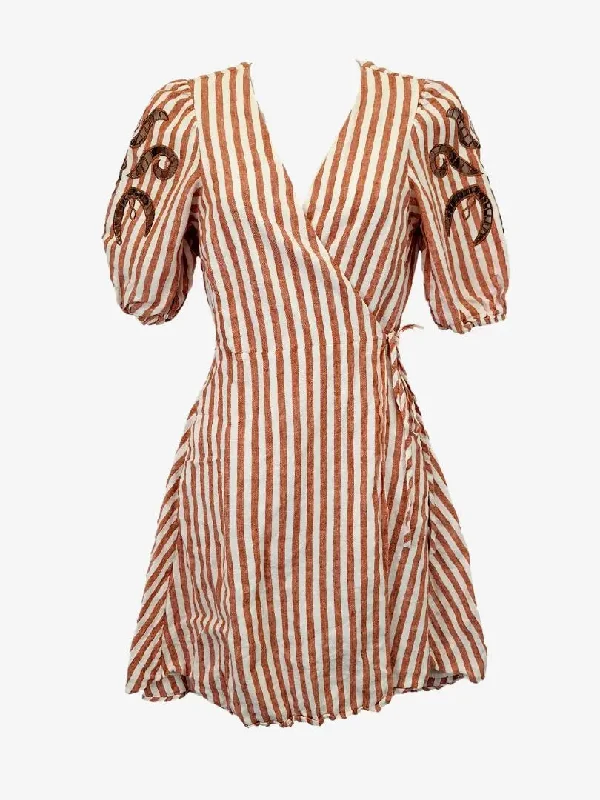 Country Road Fancy Wrap Mini Dress Size 6 Stylish Sweetheart Mini Dress