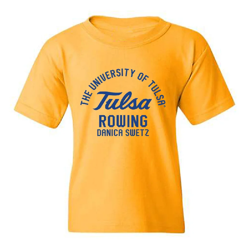 Tulsa - NCAA Women's Rowing : Danica Swetz - Classic Fashion Shersey Youth T-Shirt-- Zippered Front Buttoned Front Snap Front Tulsa - NCAA Women's Rowing : Danica Swetz - Classic Fashion Shersey Youth T-Shirt-- Zippered Front Buttoned Front Snap Front