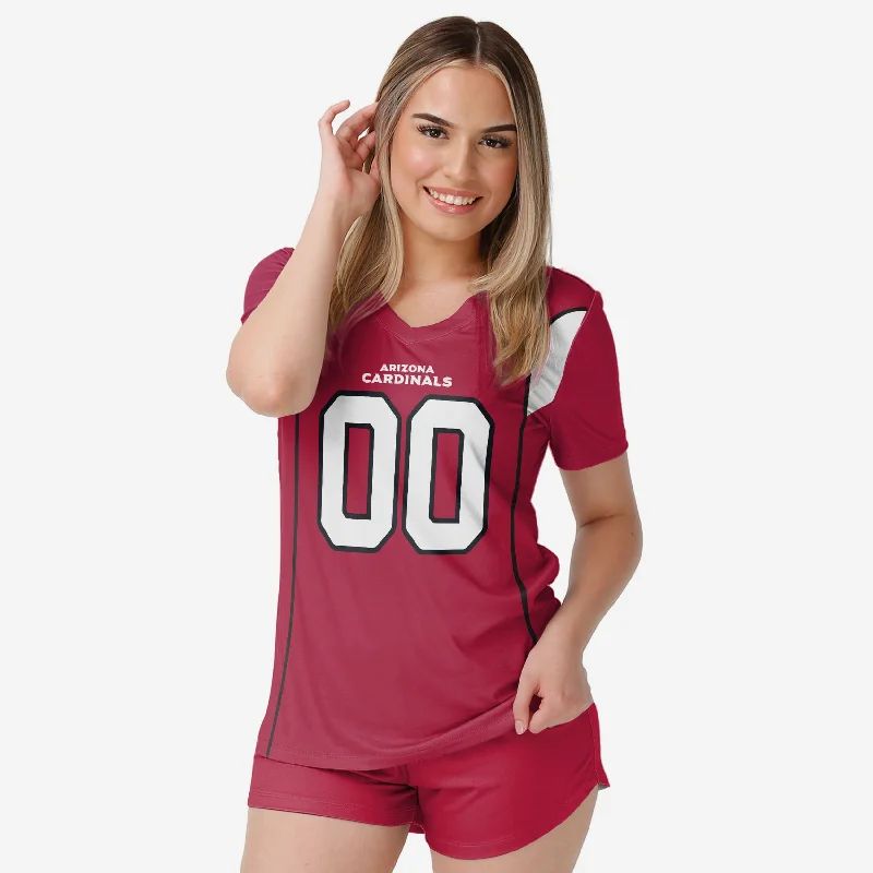 Arizona Cardinals Womens Gameday Ready Lounge Shirt-- Modern Contemporary Chic