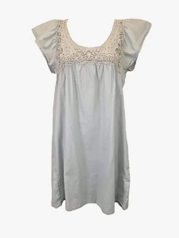 Assorted Brands Dreamy Baby Blue Mini Dress Size S Fashionable Lace Mini Dress