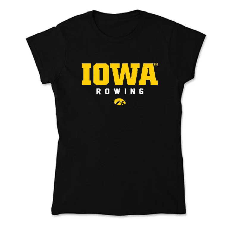 Iowa - NCAA Women's Rowing : Brynn Storhoff - Soft Style Women’s T-Shirt-- Sequined Glittery Shiny Iowa - NCAA Women's Rowing : Brynn Storhoff - Soft Style Women’s T-Shirt-- Sequined Glittery Shiny