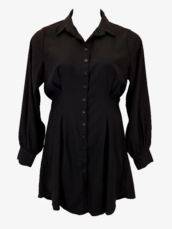 Atmos & Here Sleek Collared Shirt Mini Dress Size 14 Stylish Spaghetti Strap Mini Dress