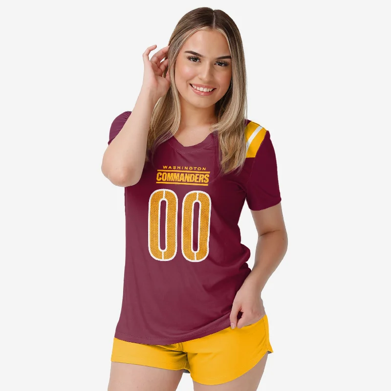 Washington Commanders Womens Gameday Ready Lounge Shirt-- Casual Formal Business