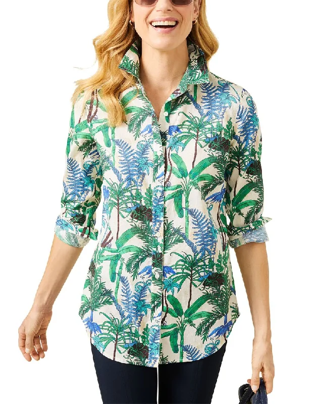 J.Mclaughlin Lois Blouse Pleated Collar Blouse