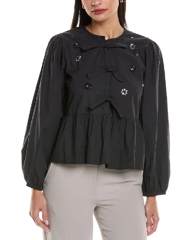 Anna Kay Kaney Blouse Semi-Sheer Blouse