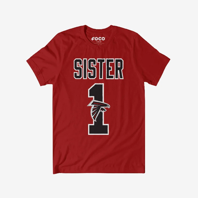 Atlanta Falcons Number 1 Sister T-Shirt-- Oversized T-Shirt Spandex breathable